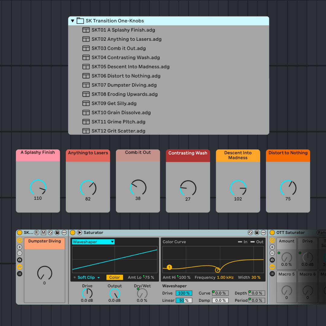 Superknobs: Builds & Transitions